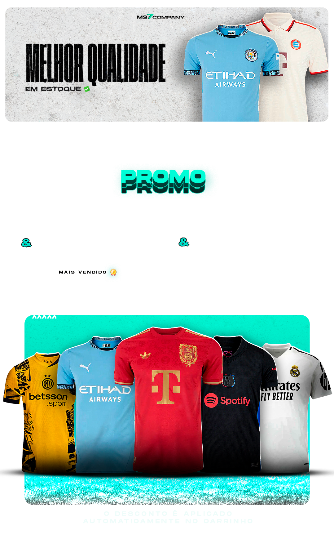 comprar camisas de time promoção ms7 sports